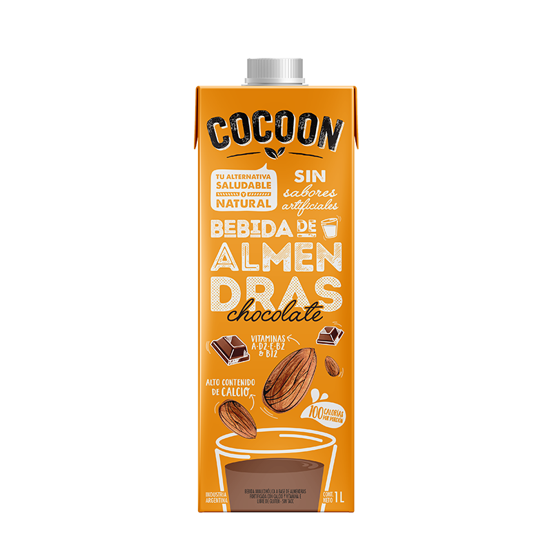 cocoon almendras chocolate leche bebida